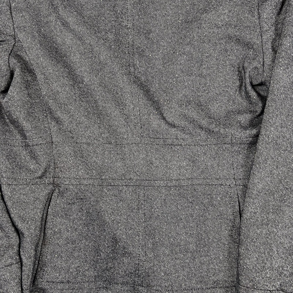 Talbots Blazer Women 16 Gray Wool Silk Blend Tweed Two Button Academia Jacket - Picture 10 of 16